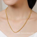 Chain Real Gold Rope Necklace